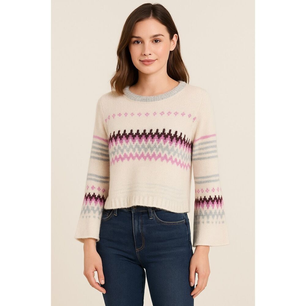 Solutions size L Fair Isle oversized casual sweater